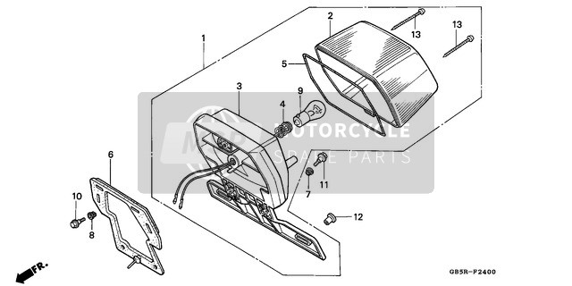 33705166770, Cord Comp., Taillight, Honda, 0